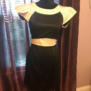Little black dress with open back-bow detail